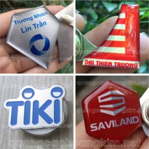 HUY HIỆU NHÔM CẮT THEO HÌNH LOGO – GIÁ RẺ, NHẬN LÀM NHANH