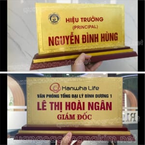 bia bien chuc danh mat dong 2mm khong ma vang de go tam cap 11x22cm dep 300x300 - BIỂN CHỨC DANH MẶT ĐỒNG ĐẾ GỖ TAM GIÁC – ĐẲNG CẤP CHO LÃNH ĐẠO