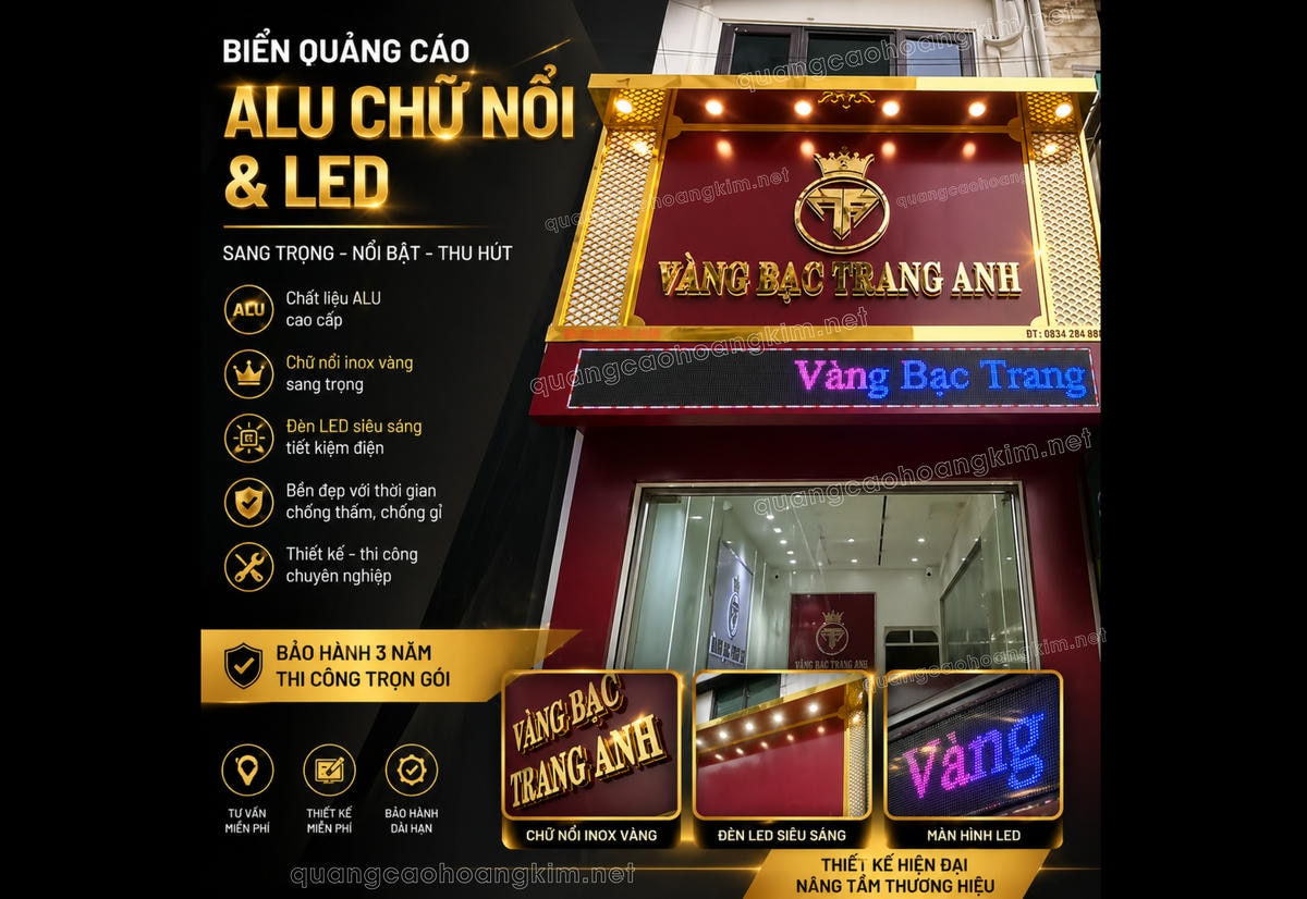 bien alu chu noi va led vang bac trang anh bia zalo - BIỂN QUẢNG CÁO ALU CHỮ NỔI & LED – NHÌN LÀ BIẾT ĐẲNG CẤP