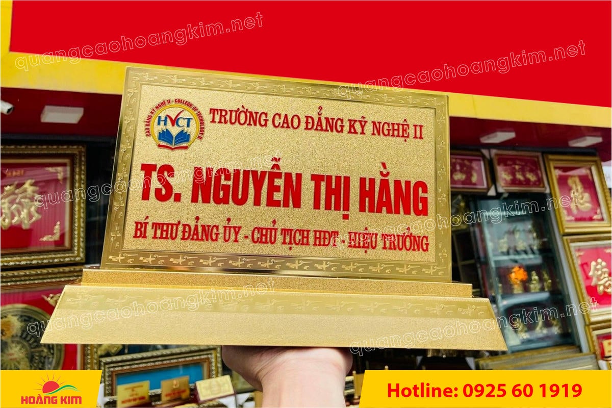 bien chuc danh mat dong 2mm gan de dong ma vang 24k dep 7 - BIỂN CHỨC DANH MẶT & ĐẾ ĐỒNG 100% MẠ V&Agrave;NG 24K &ndash; ĐẲNG CẤP L&Atilde;NH ĐẠO THỰC SỰ